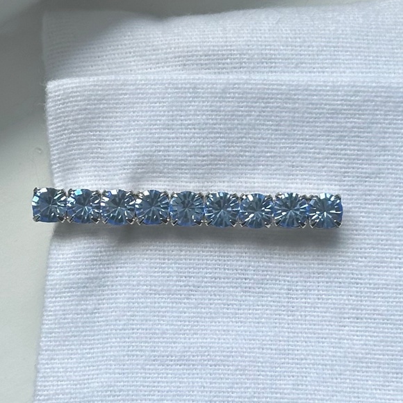 Danny Pollak Light Sapphire Swarovski Crystal Bobby Pin (#4) - approx. 2.5 in. - Picture 4 of 9